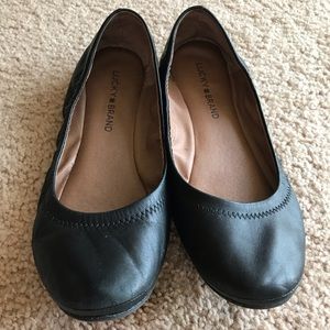 Lucky brand black emmie ballet flats